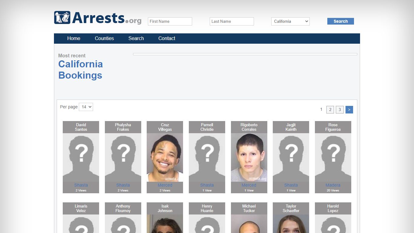 California Arrests and Inmate Search